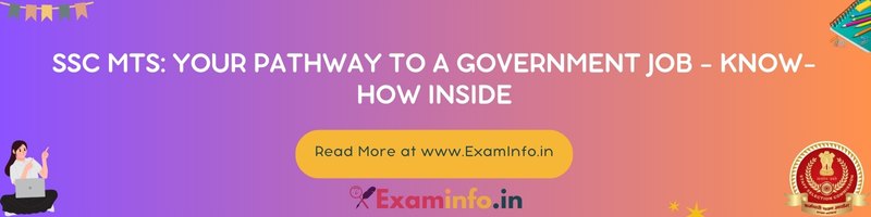SSC MTS: Your Pathway to a Government Job - Know-How Inside