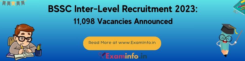 BSSC inter level recruitment 2023