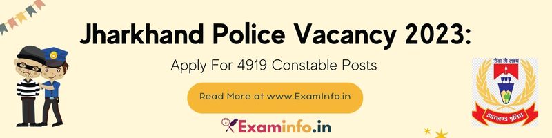 Jharkhand Police constable vacancy 2023