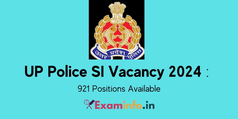 UP police SI vacancy 2024