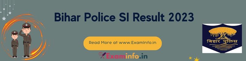 Bihar Police SI result 2023