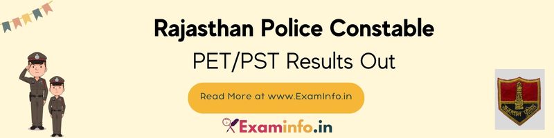 Rajasthan police constable result 2023